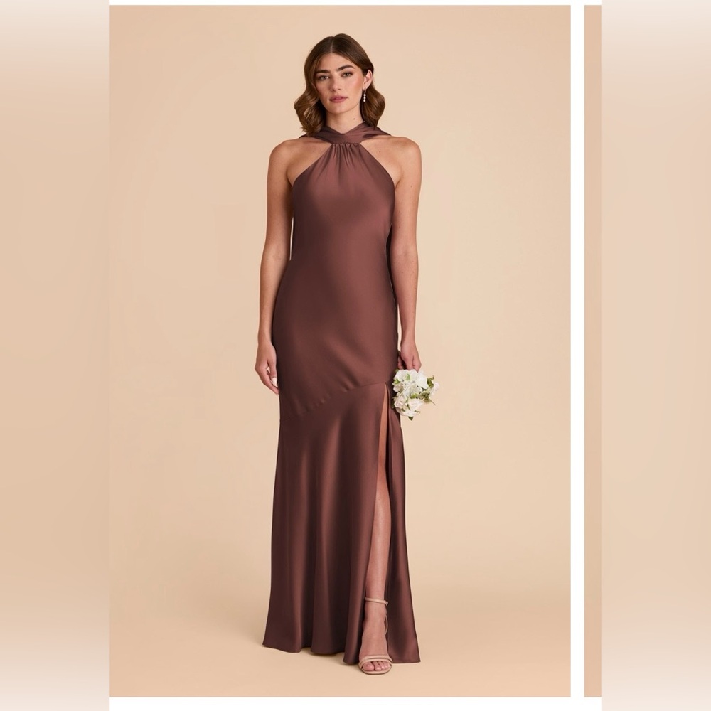 Birdy Grey Chocolate Halter Maxi Dress
